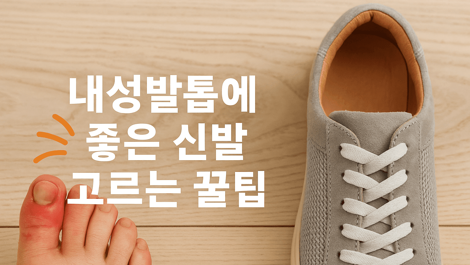 내성발톱에 좋은 신발 고르는 꿀팁 이미지